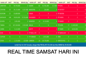 Real Time Realisasi Samsat
